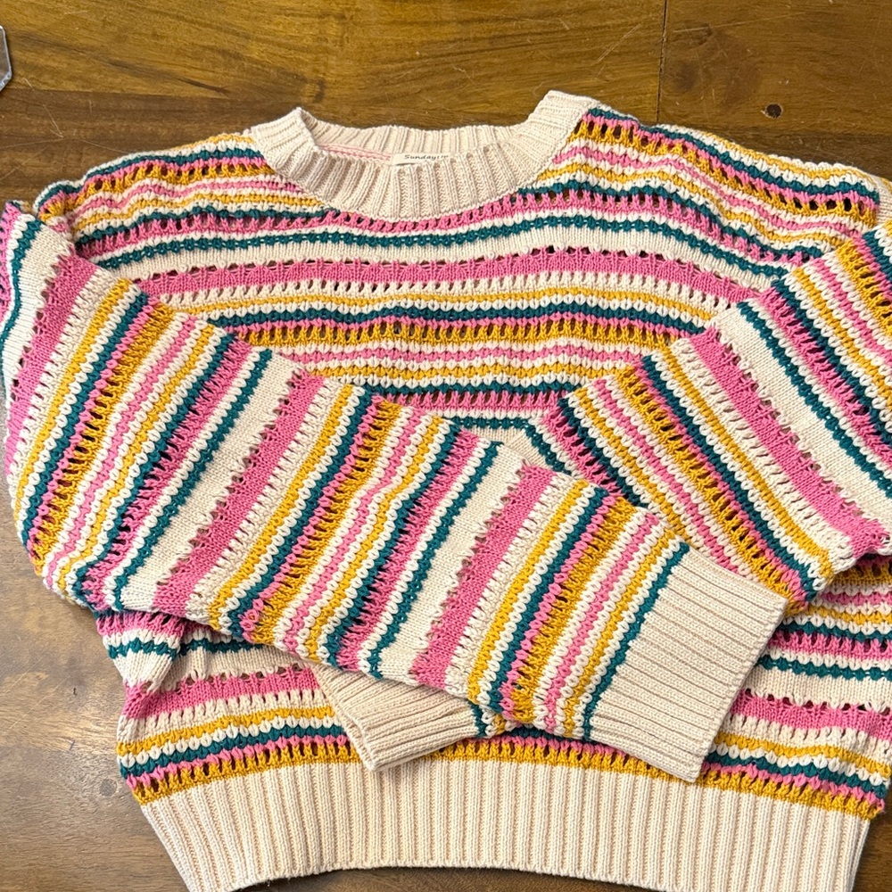 Sunday Multicolor Striped Sweater
